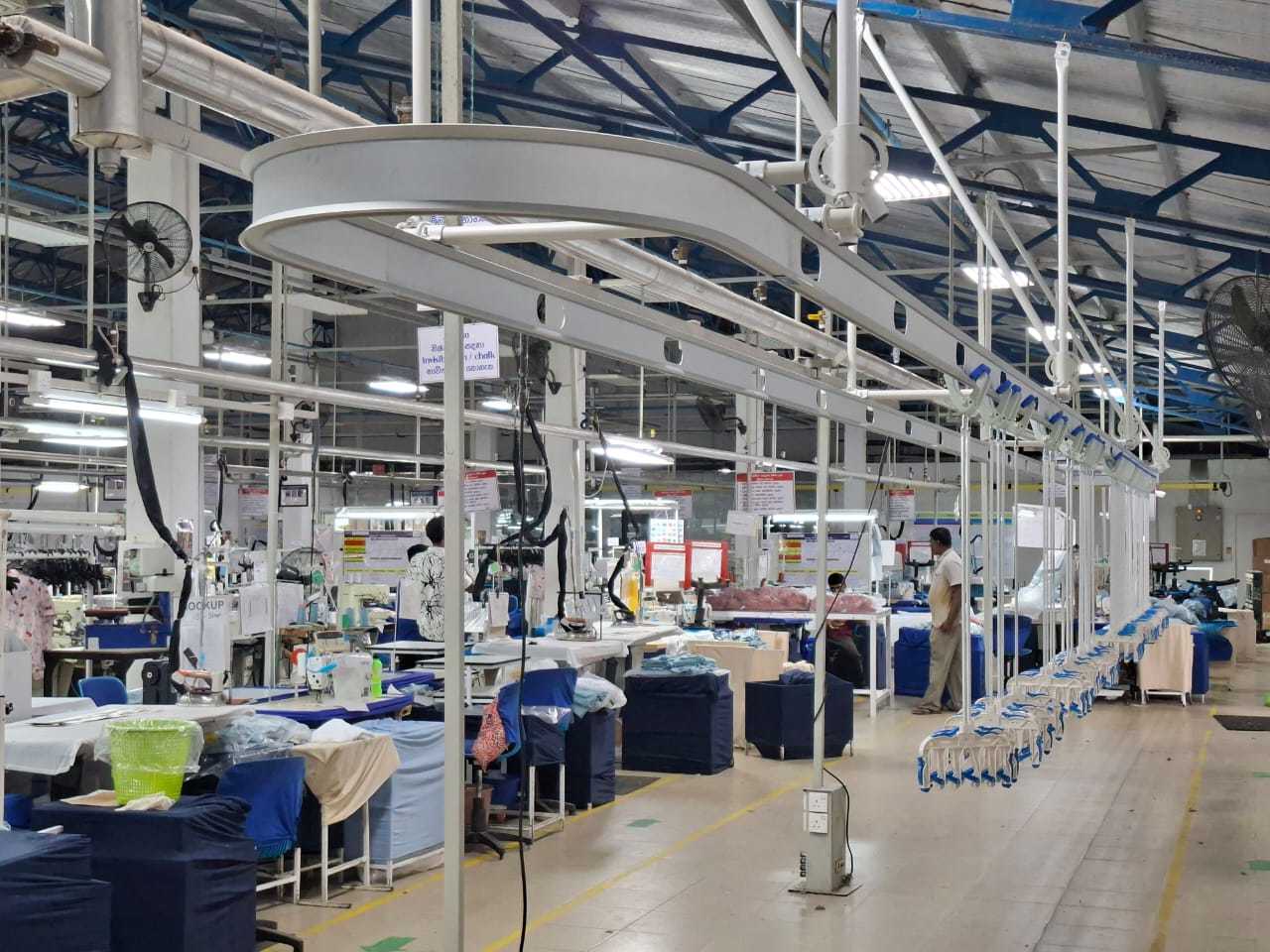 Son şirket blogları hakkında Askılı konveyör sisteminin kurulumu devam ediyor