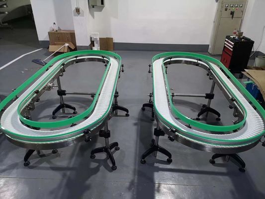 satın al Mavi beyaz yeşil pvc dönüş eğrisi 90 derece konveyör bant 180 derece konveyör bant online manufacture