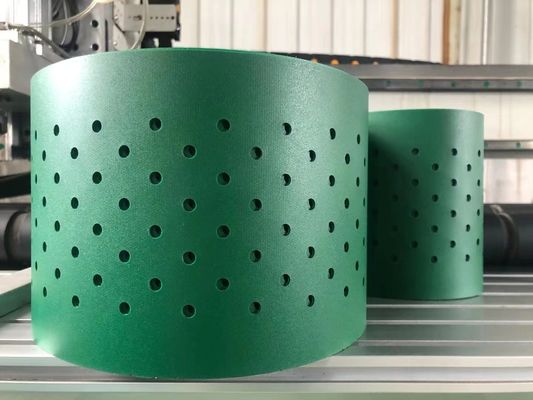 Düşük Gürültülü Petrol Yeşili Pvc Konveyör Bant Pürüzsüz Parlak
