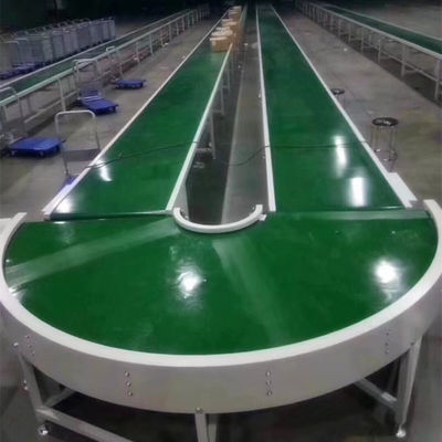 Siyah Yeşil Beyaz Eğri Pvc Konveyör Bant Özel Yapılmış FDA Standartları