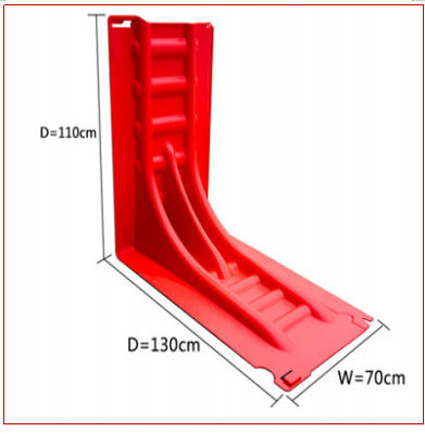 Yüksekliği 110cm ABS Plastik Kırmızı Anti-UV Konforlu Sel Baffier