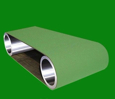 1.6mm Kalınlığı PVC Konveyör Bant Elmas Üst Bagaj Konveyör Bant Yeşil Siyah