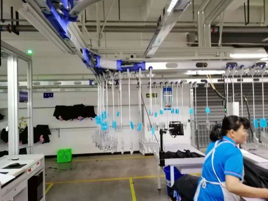 Veirical Konveyör Manuel depolama sistemleri Giysi Asma Sistemi Çok Katmanlı