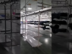 Paslanmaz çelik giyim atölyesi sınıflandırılmış depolama çok katmanlı